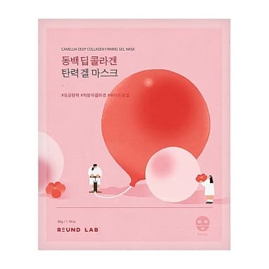 ROUND LAB МАСКА ГИДРОГЕЛЕВАЯ С КОЛЛАГЕНОМ CAMELLIA DEEP COLLAGEN FIRMING GEL MASK